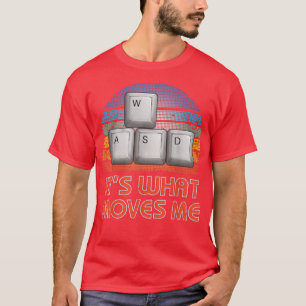 WASD PC Gamer Gifts Video Gaming Boys Men Vintage T-Shirt