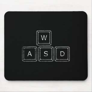 Wasd Pc Gamer Keys Computer Gaming Gift Mouse Mat