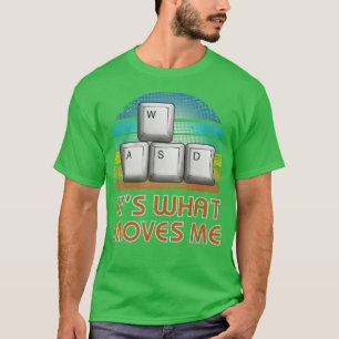 WASD PC Gifts Video Gaming Boys Men Vintage Gift T-Shirt