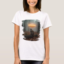 Wash bear UFO design in the forest