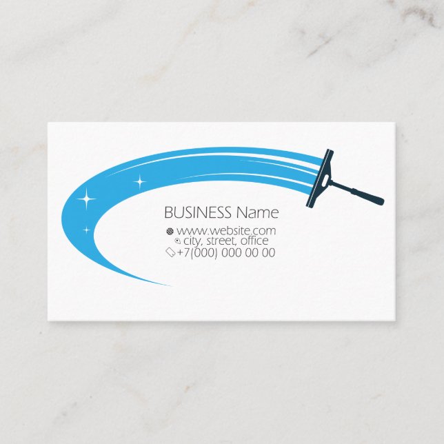 Wash cleaning with tool business card (Front)