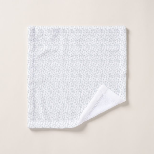 Wash Cloth Grey Pattern Spa Towel Bath Gift (Wash Cloth)