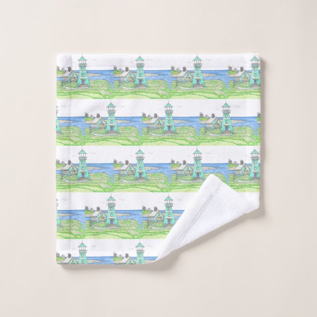 Wash Cloth; Lighthouse Cloth (Wash Cloth)
