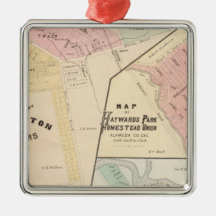 Wash Corners, Haywards Park, Niles, Pleasanton Metal Tree Decoration