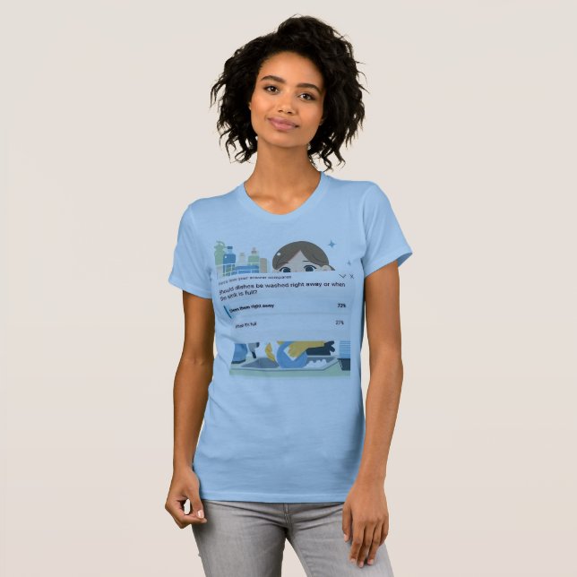 wash dishes shirt (Front Full)