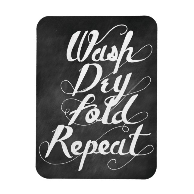 Wash Dry Fold Repeat Magnet (Vertical)