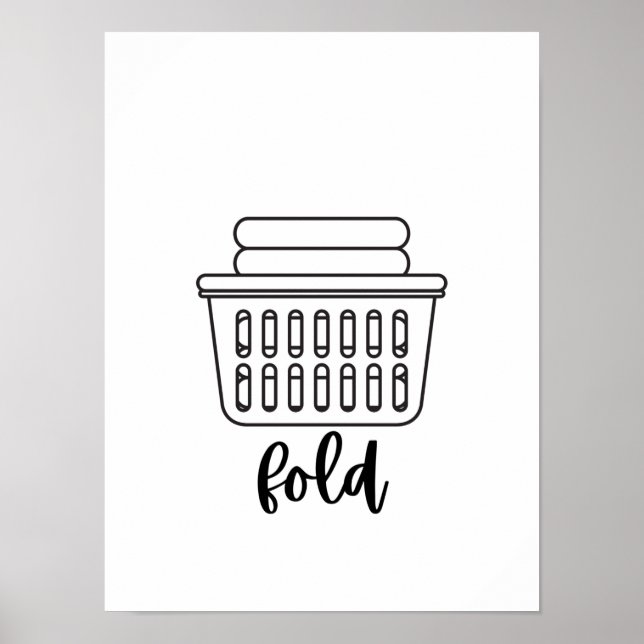 Wash dry fold repeat posters  (Front)