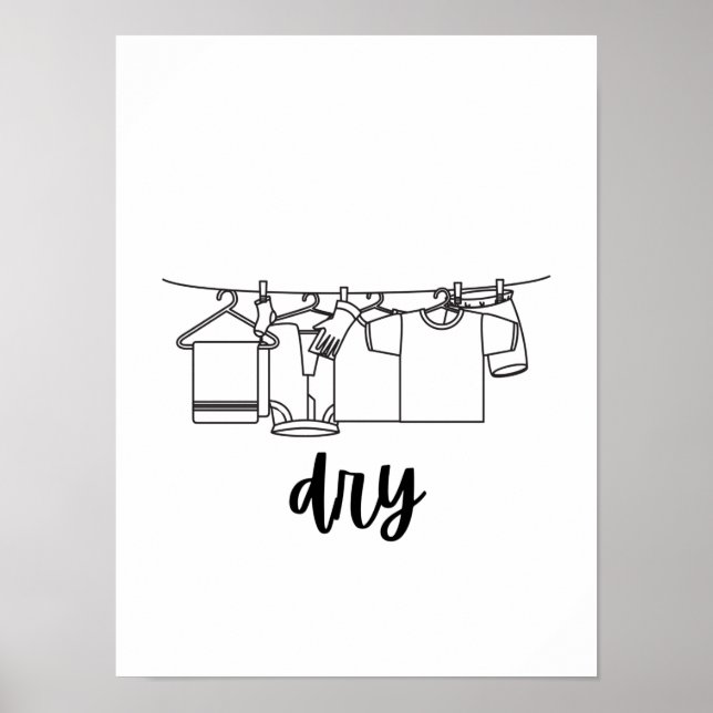 Wash dry fold repeat posters  (Front)