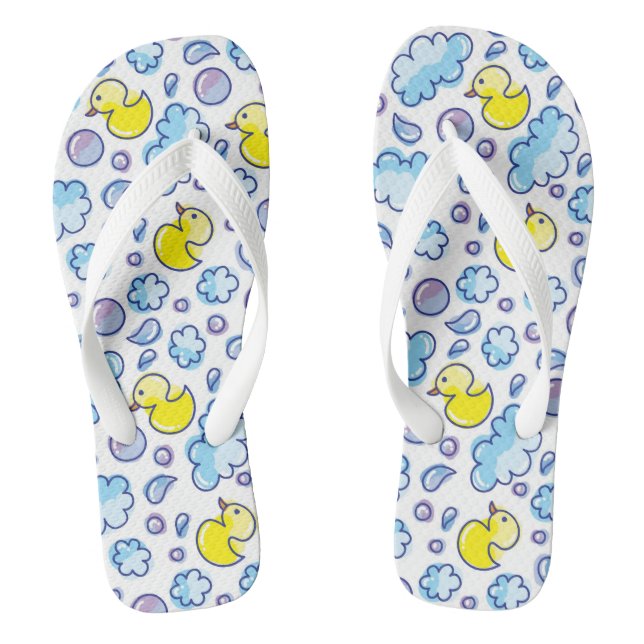 wash pattern flip flops (Footbed)