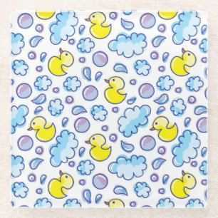 wash pattern glass coaster