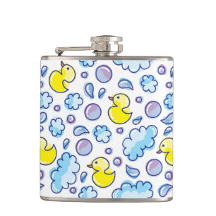 wash pattern hip flask