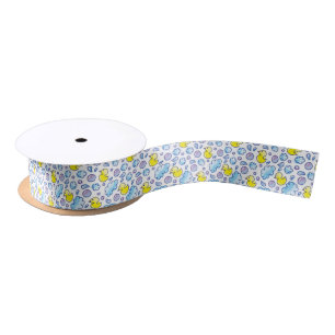 wash pattern satin ribbon