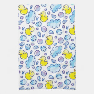 wash pattern tea towel