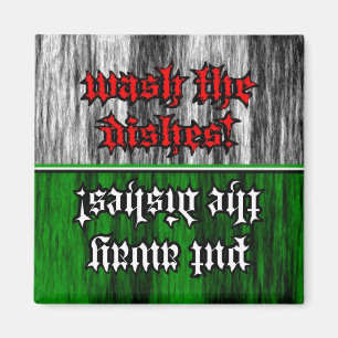 Wash & Put Away Clean/Dirty Dishwasher Magnet