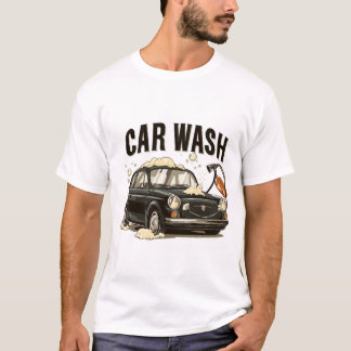 Wash, Rinse, Shine: Car Wash Theme T-Shirt