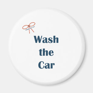 Wash The Car Reminders Magnet