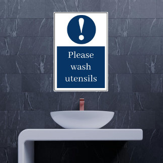 Wash Utensils Sticker