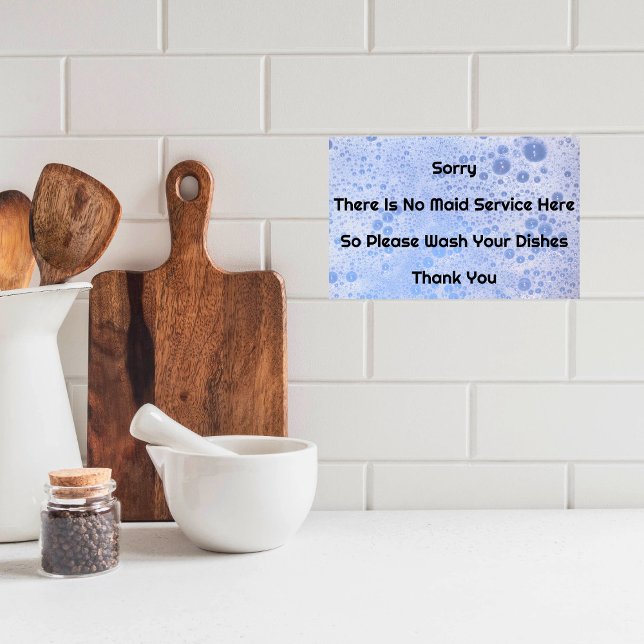 Wash Your Dishes Poster (Creator Uploaded)