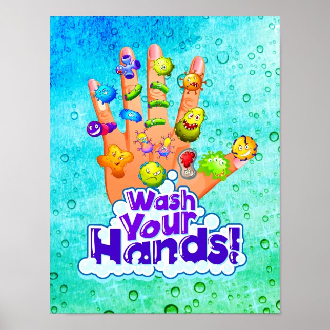 Wash Your Hands 2020 Bathroom Hygiene Sign (Front)