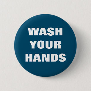 Wash Your Hands Coronavirus Infection Control 6 Cm Round Badge