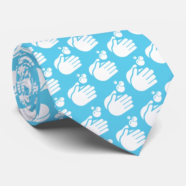 Wash Your Hands  Hand Washing Doctor Hygiene & Flu Tie (Rolled)