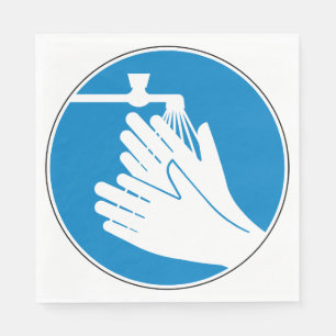 Wash Your Hands (Health and Safety) (Hygiene) Napkin