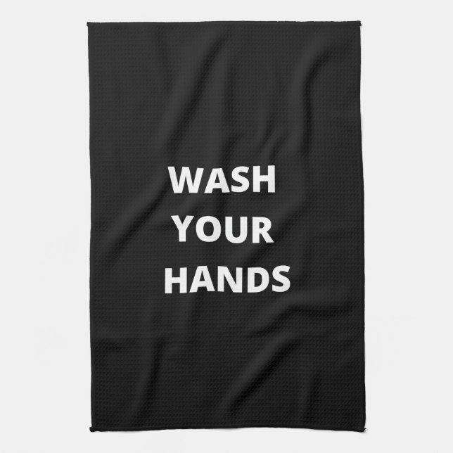 Wash Your Hands Kitchen Towel (Vertical)