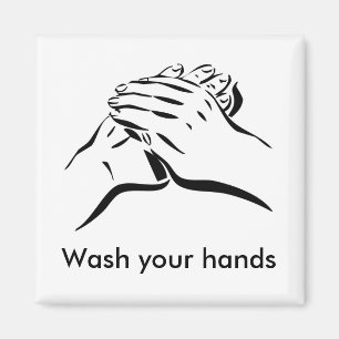 Wash your hands magnet