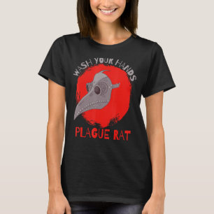 Wash Your Hands Plague Rat Mediaeval Plague Doctor T-Shirt