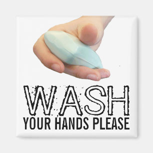 Wash Your Hands Please Magnet