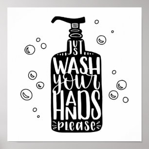 Wash Your Hands Please Poster