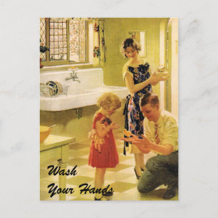 Wash Your Hands Postcard