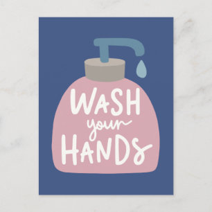 Wash Your Hands Postcard