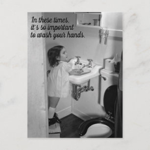 Wash Your Hands Postcard