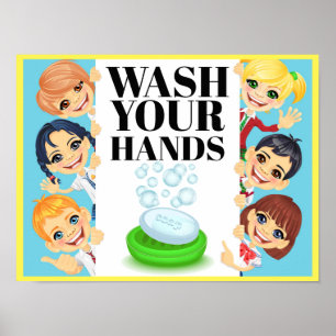 WASH YOUR HANDS POSTER