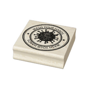 Wash Your Hands Rubber Stamp