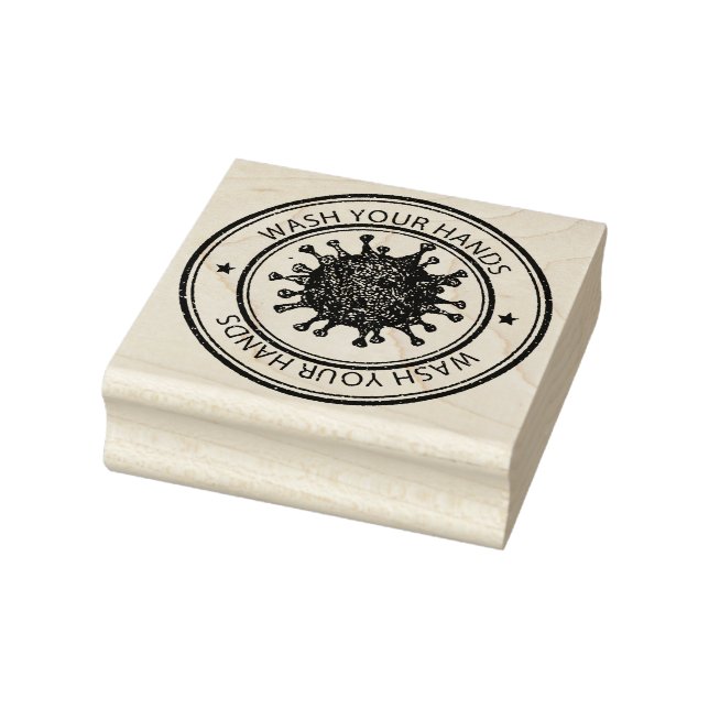 Wash Your Hands Rubber Stamp (Stamp)