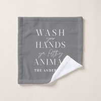Wash your hands ya filth animal funny typography