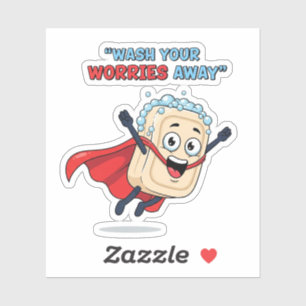 Wash Your Worries Away – Cute Soap Hero Design
