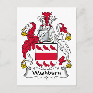 Washburn Family Crest Postcard