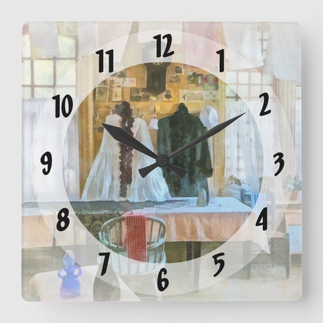 Washday Square Wall Clock (Front)