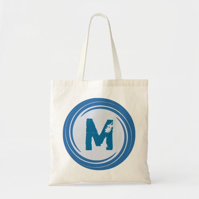 Washed Away! Blue Monogram Bag (Front)