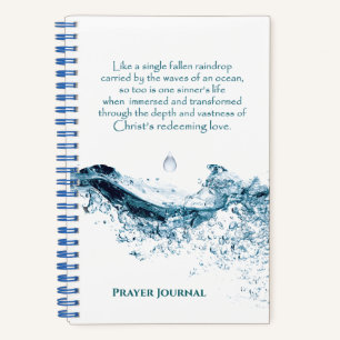 WASHED BY REDEEMING LOVE Christian Quote 5.5 x 8.5 Notebook