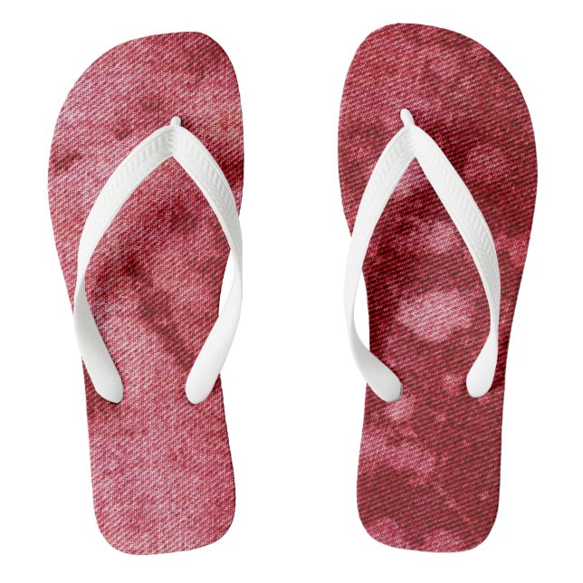 Washed Denim Design #10 @ Emporio Moffa Flip Flops (Footbed)