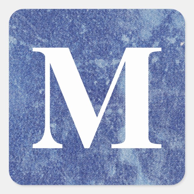 Washed Denim Design #12 @ Emporio Moffa Square Sticker (Front)