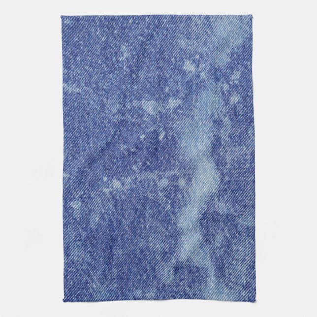 Washed Denim Design #12 @ Emporio Moffa Tea Towel (Vertical)
