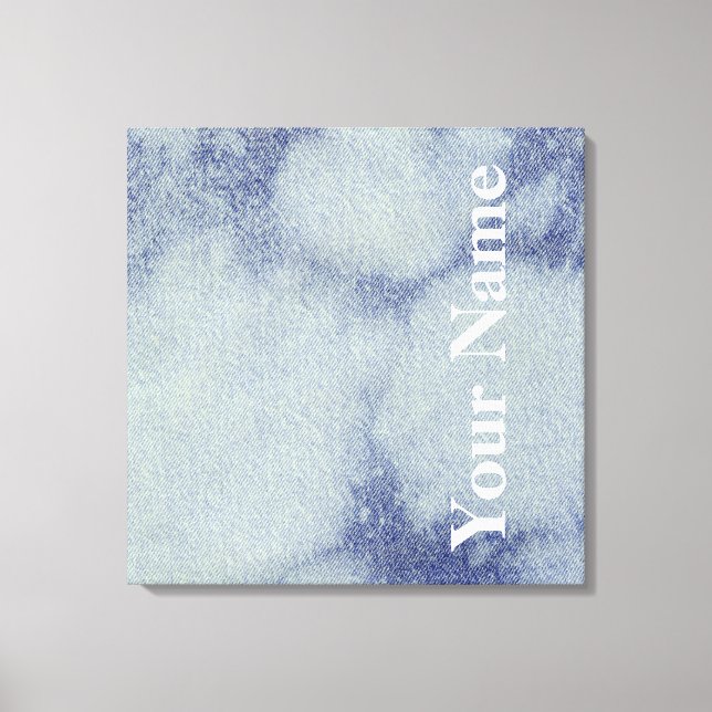 Washed Denim Design #1 at Emporio Moffa Canvas Print (Front)