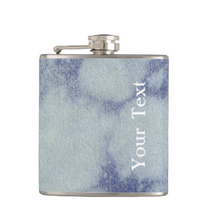 Washed Denim Design #1 at Emporio Moffa Hip Flask