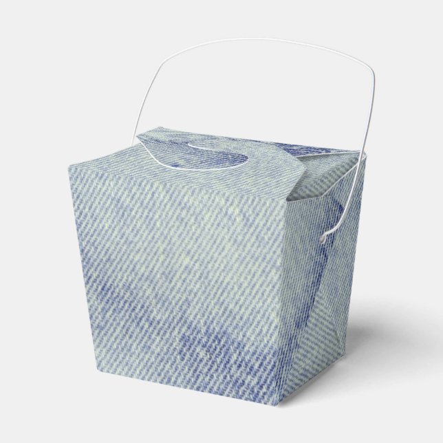 Washed Denim Design #1 @ Emporio Moffa Favour Box (Front Side)