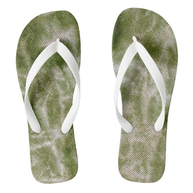 Washed Denim Design #3 @ Emporio Moffa Flip Flops (Footbed)